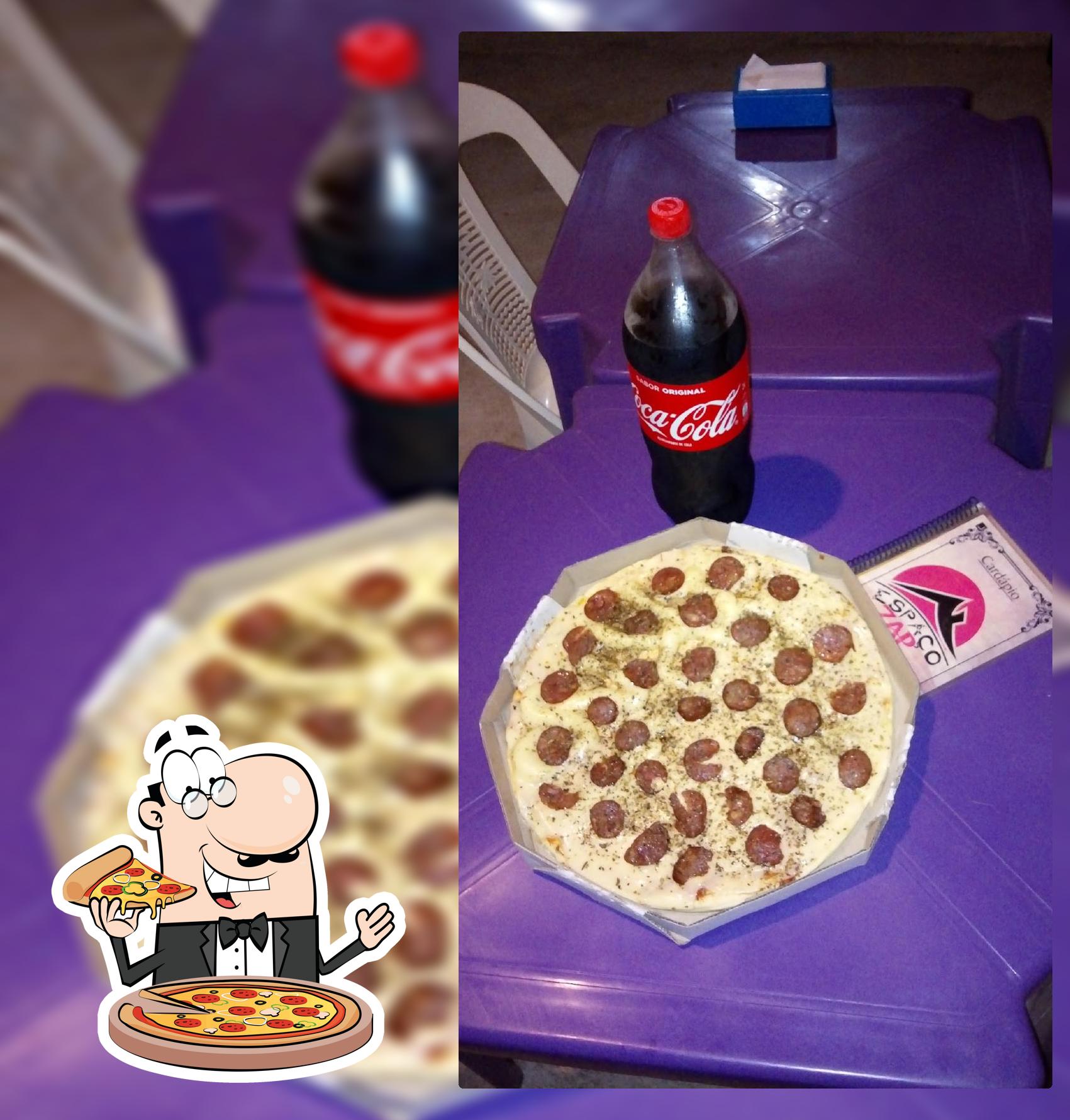 Escolha pizza no Espaço Zap