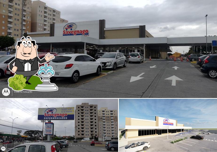 Veja imagens do exterior do Savegnago Supermercados