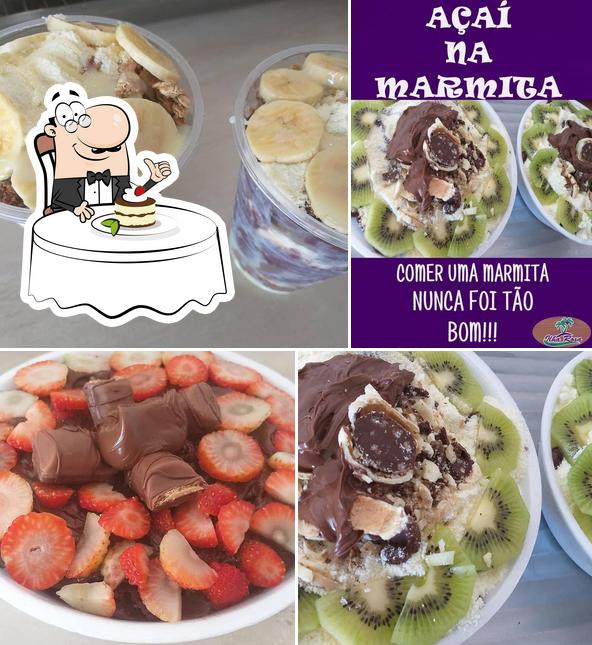 Ilha Roxa Açaí e Fast Food serve uma variedade de pratos doces