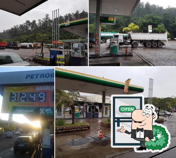 O exterior do Posto Petrobras