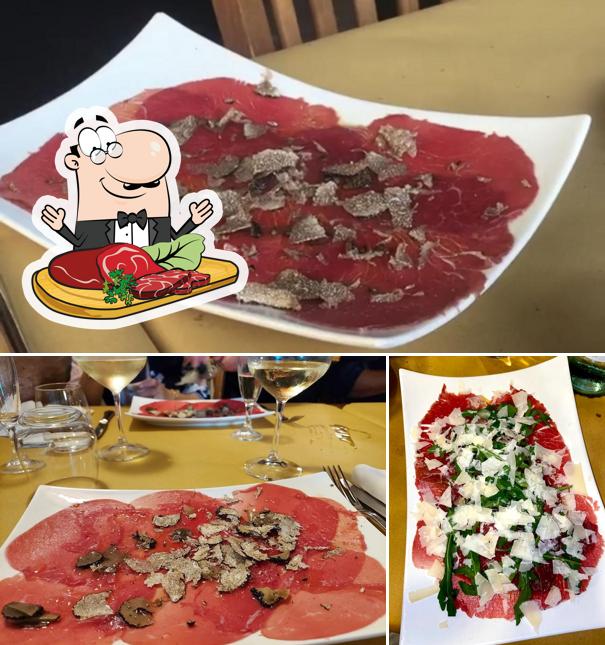 Carpaccio di manzo al La Baracca ristorante Cucina Tipica romagnola-Camere-a-Rimini