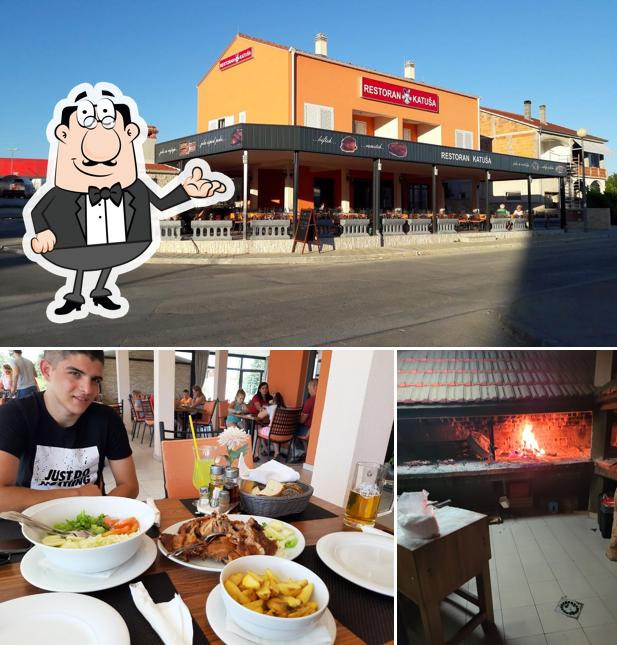 Gli interni di Restoran Katuša