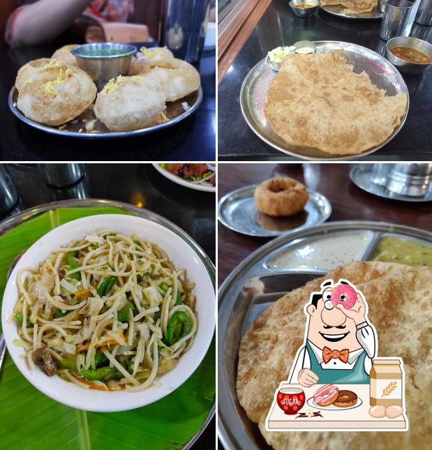 Arya Bhavan offers a selection of sweet dishes