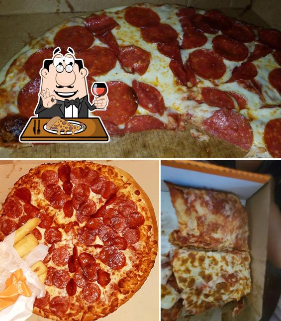 Pick pizza at Little Caesars Pizza