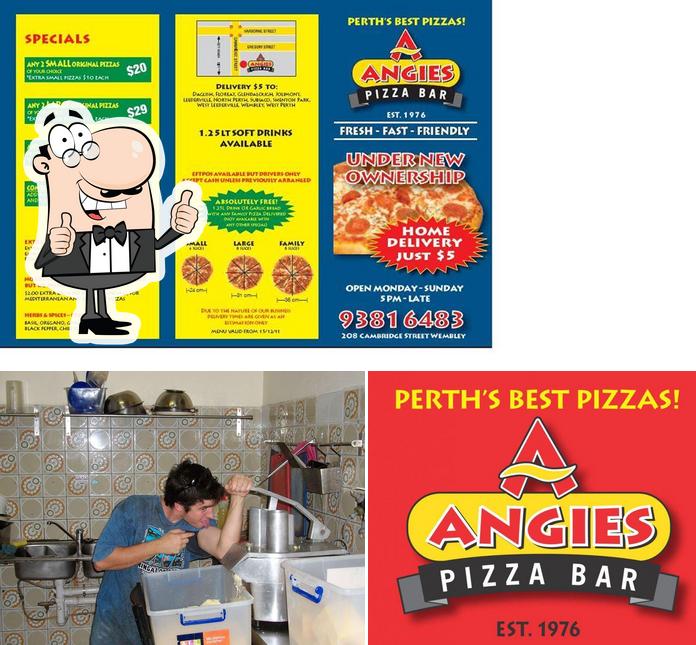 Look at the picture of Angie's Pizza Bar - Pizza