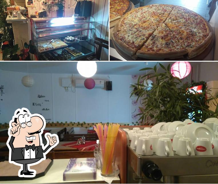 Помимо прочего, в Пицария Вагабонти есть внутреннее оформление и пицца