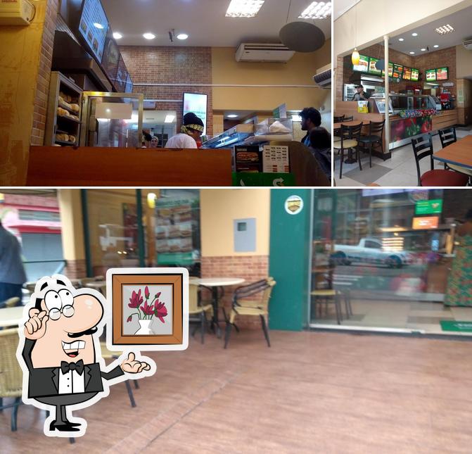 Veja imagens do interior do Subway