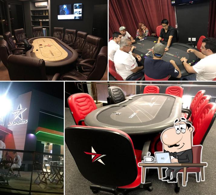 O interior do A7 Sports (Poker Club Londrina)