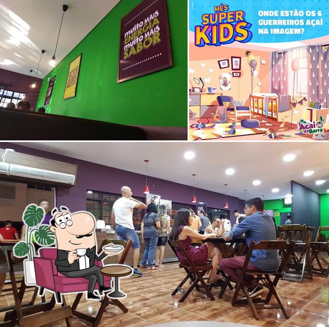 O interior do Açaí da Barra - Sorocaba