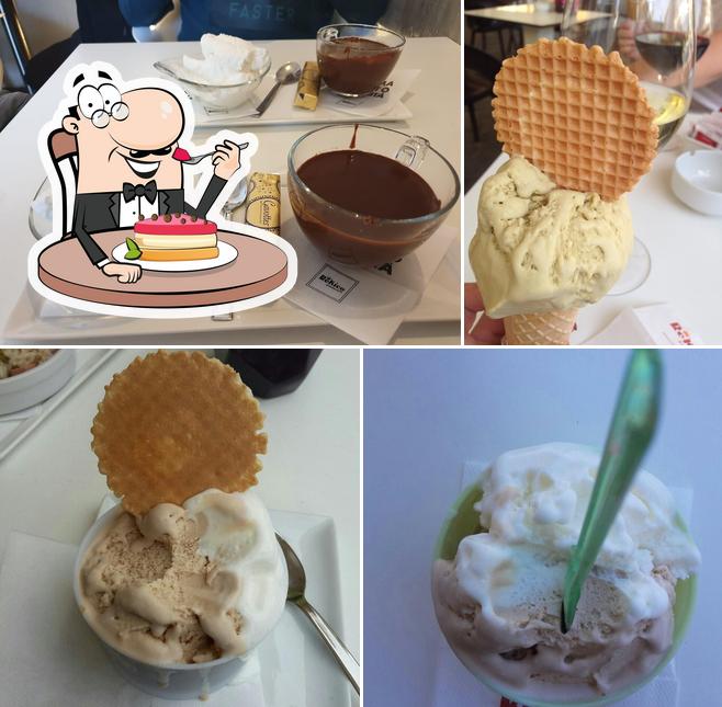 Bar Gelateria Bassi offers a number of sweet dishes