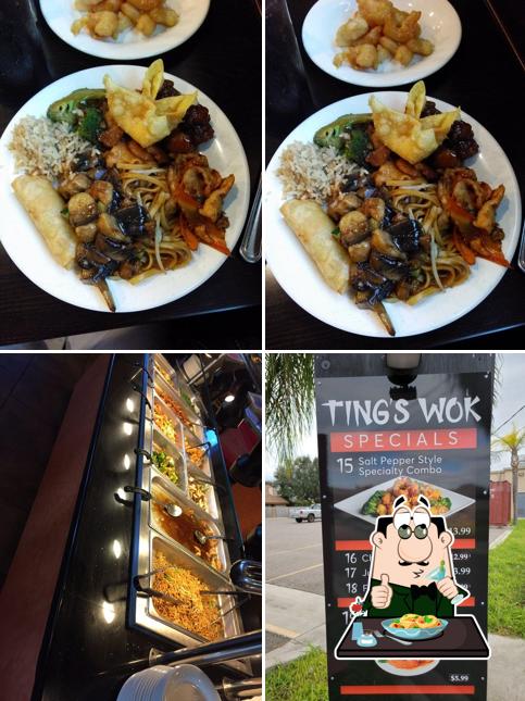 Food at Ting's Wok