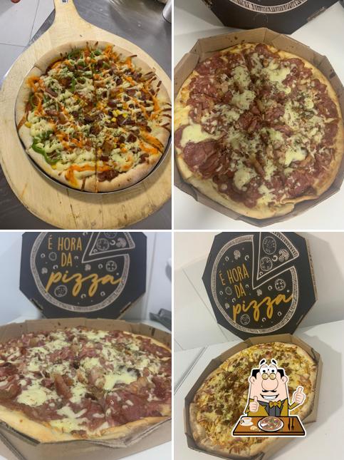 Consiga diferentes tipos de pizza