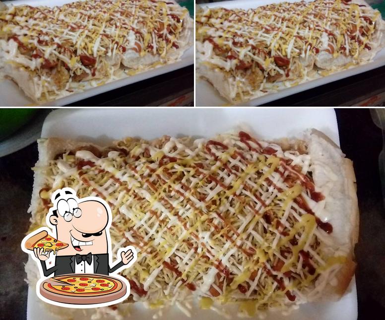 Experimente pizza no Hot Dog do Junior