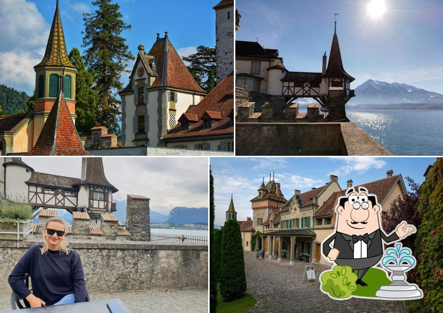 Goditi la vista dagli esterni di Schloss Oberhofen