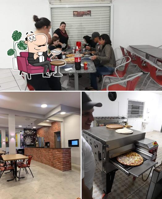 O interior do Top Pizza