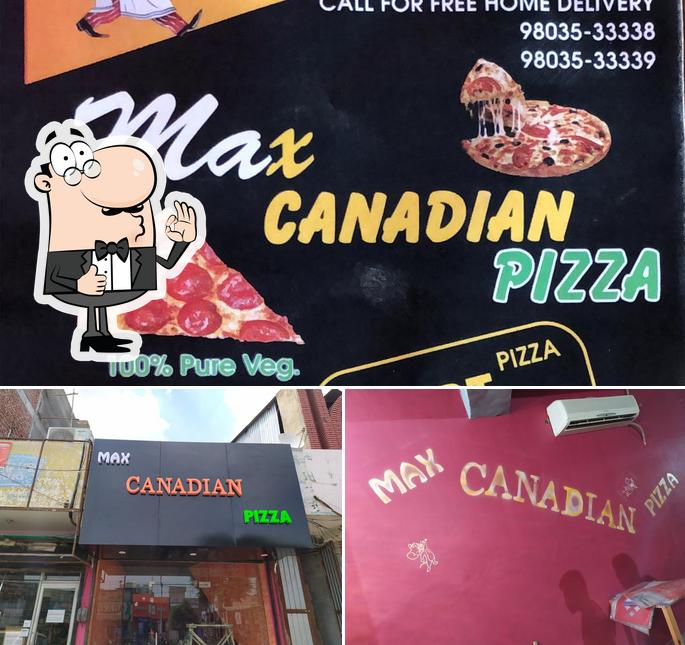 Here's a picture of Max canadian pizza