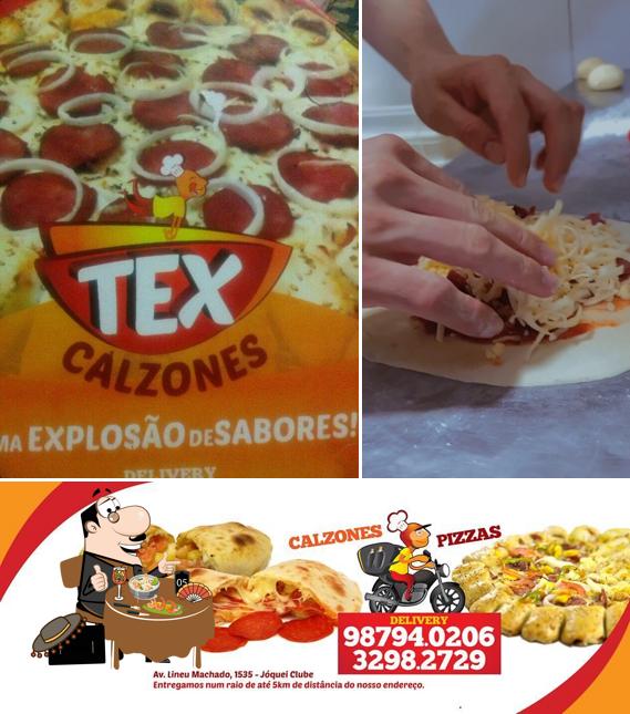 Comida em Tex Calzones & Pizzas