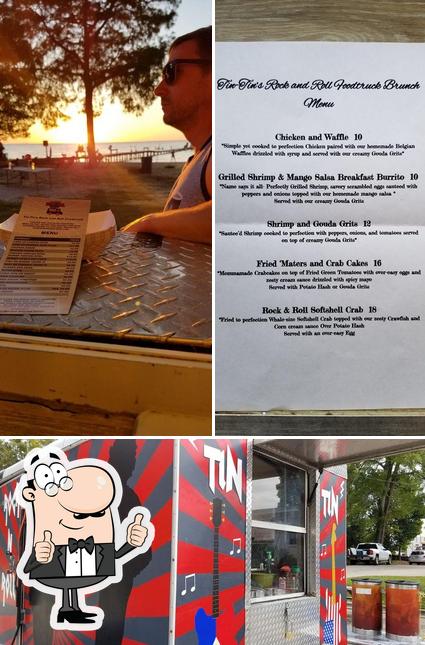 Look at the picture of Tin-tins Rock And Roll Food Truck