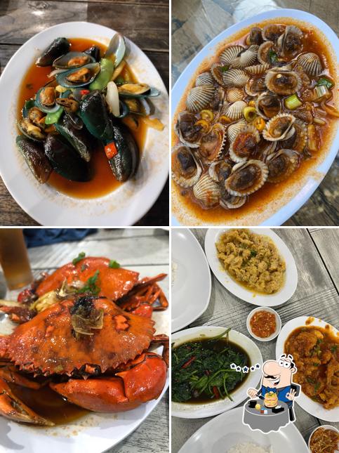 Century egg at Zona Seafood (Kotabaru)