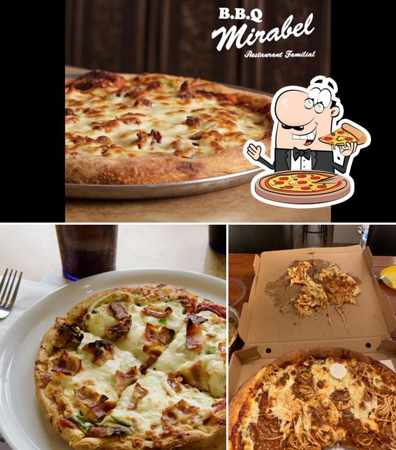 Choisissez des pizzas à BBQ Mirabel