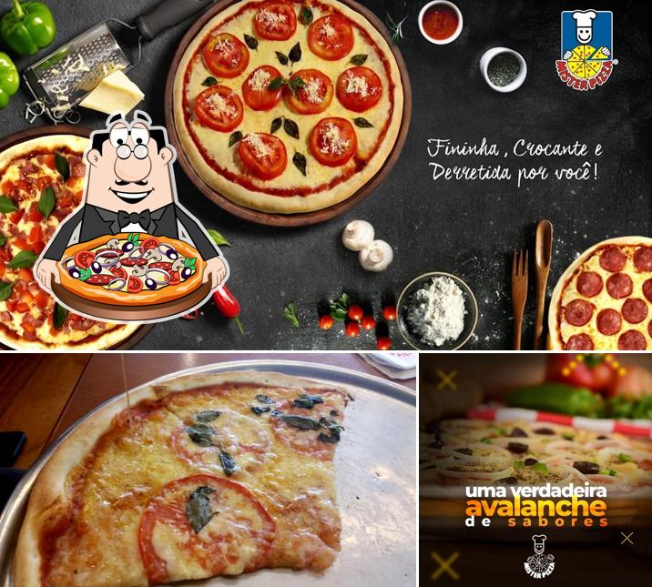 Escolha pizza no Mister Pizza