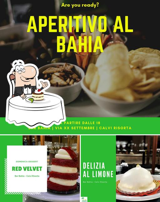 Bar Bahia propone un'ampia selezione di dessert