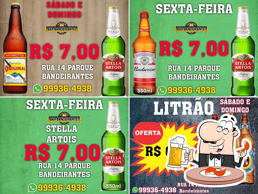 Espetinho Bar Bandeirantes offerece uma opção de cervejas