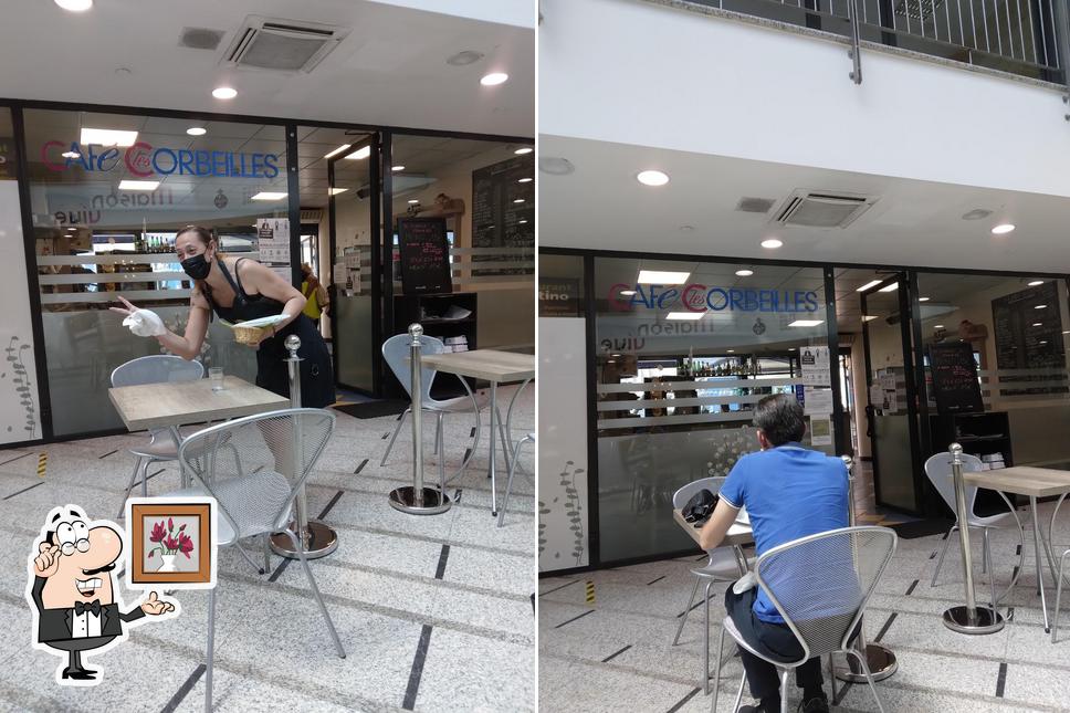 Dai un'occhiata agli interni di Café Les Corbeilles