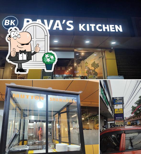 The exterior of Bavas Kitchen