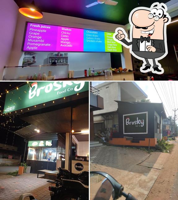 The exterior of Brosky food co kavanoor