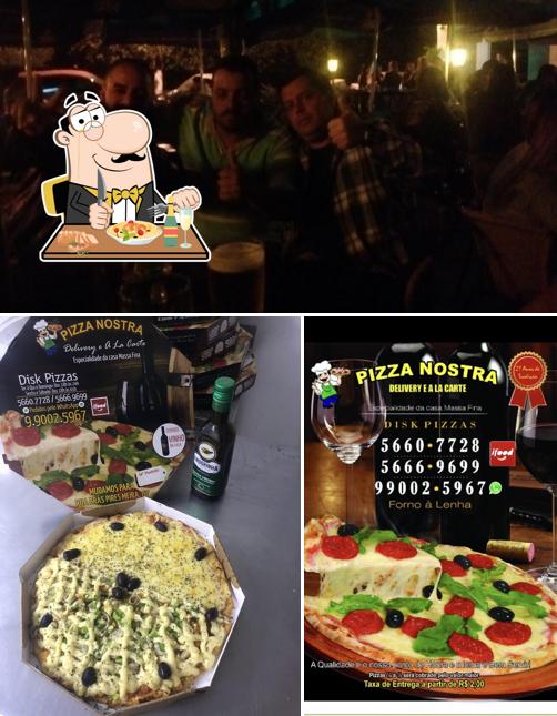 O Pizza Nostra Interlagos se destaca pelo comida e balcão de bar