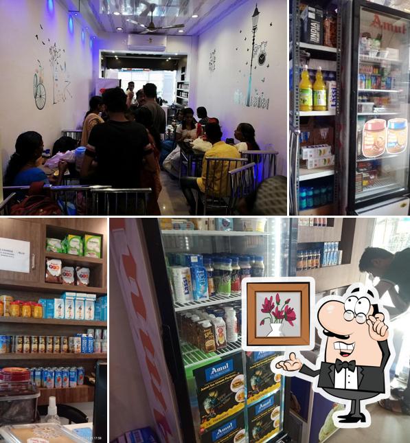 The interior of Amul Parlour Palakkad