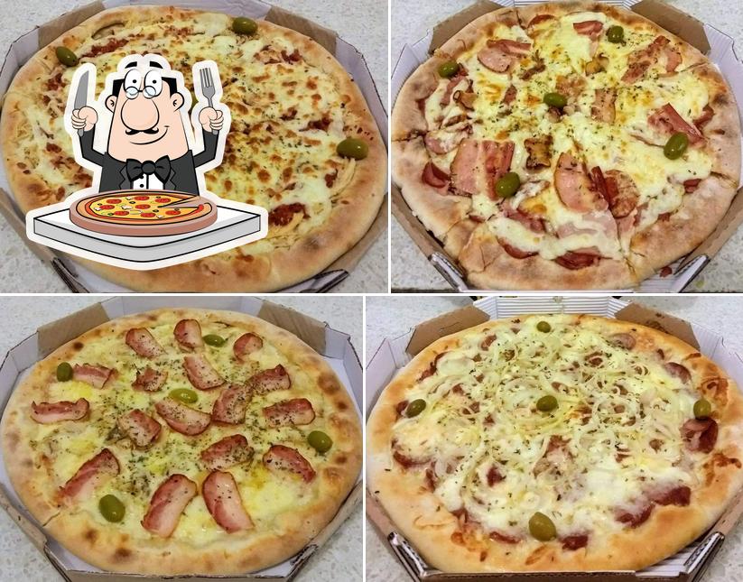 No Pizzaria Lá Favoritta- Iperó, você pode degustar pizza