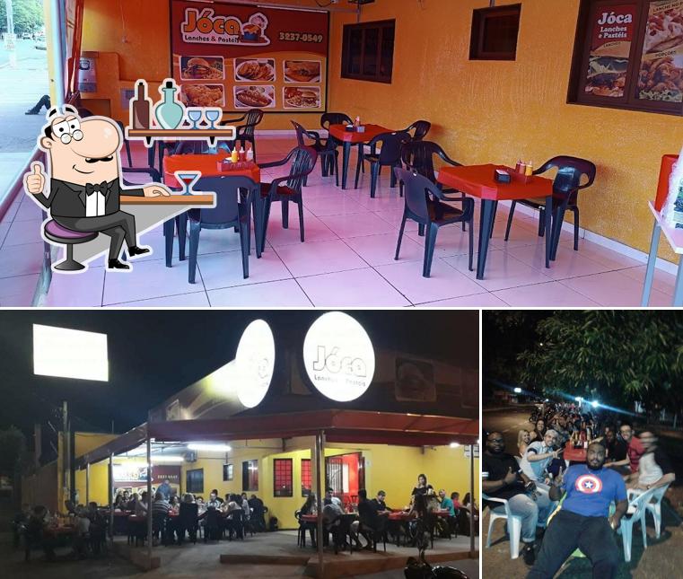 O interior do Jóca - Lanches E Pastéis