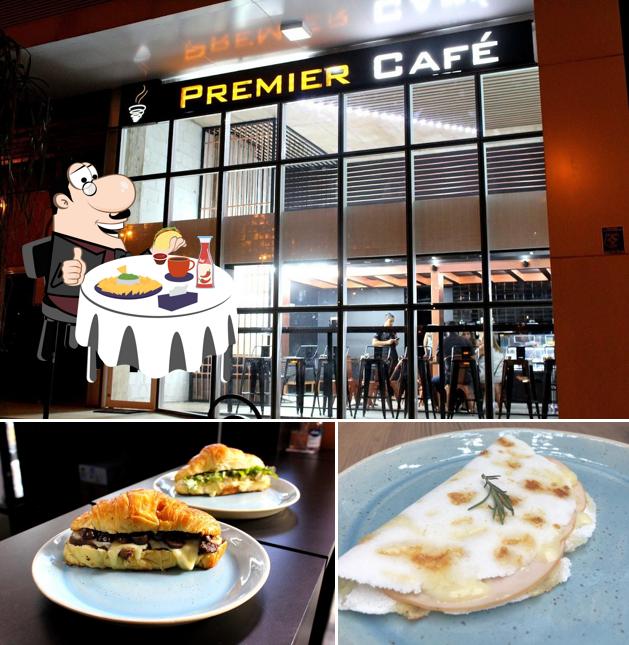 Experimente um hambúrguer no Premier Café