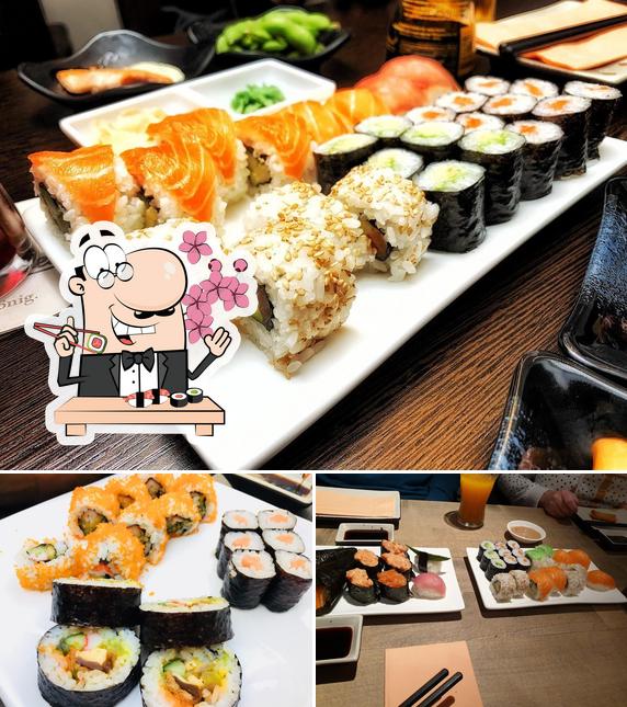Les sushi sont offerts par Yukisaki