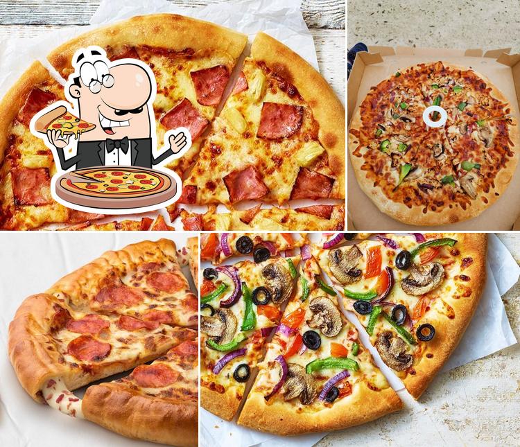 A Pizza Hut, vous pouvez commander des pizzas