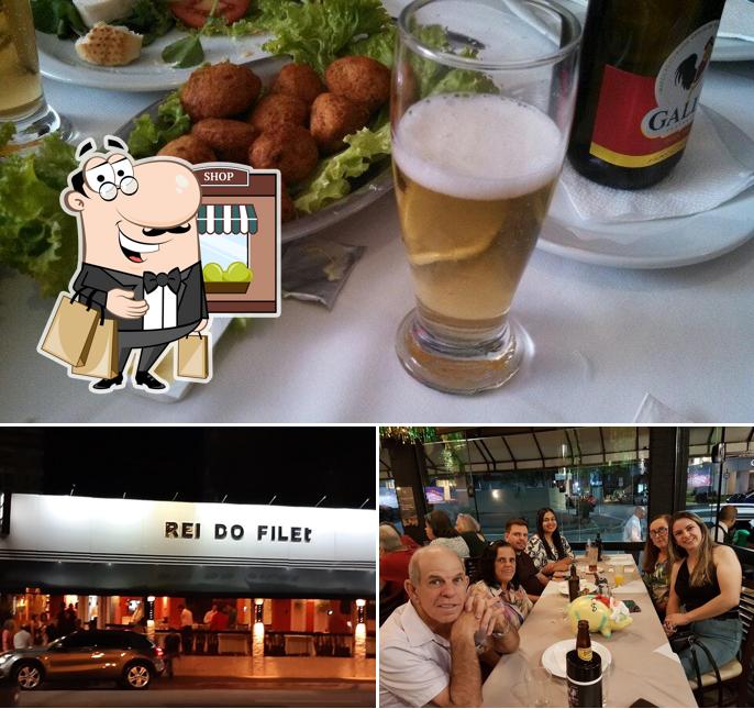Esta é a imagem apresentando exterior e cerveja no Rei do Filet Restaurante & Pizzaria 506