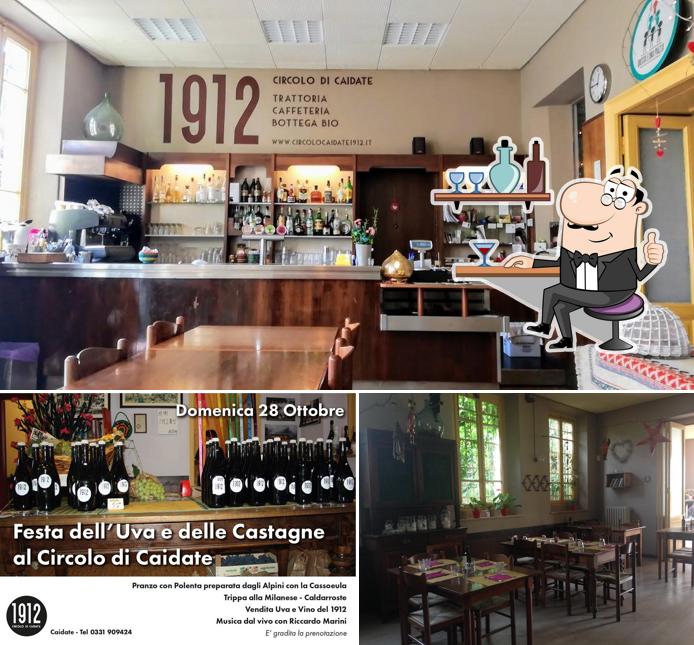 La foto di interni e bevanda da Circolo di Caidate 1912