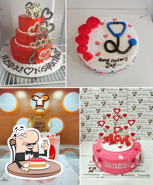 Look at this image of Cake waves @ FSM Cantonment Birthday & Wedding Cakes
