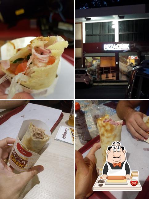 Pizza Crek Brasília serve uma escolha de sobremesas