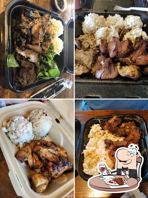 Get meat dishes at Pounders Hawaiian Grill - Crestview