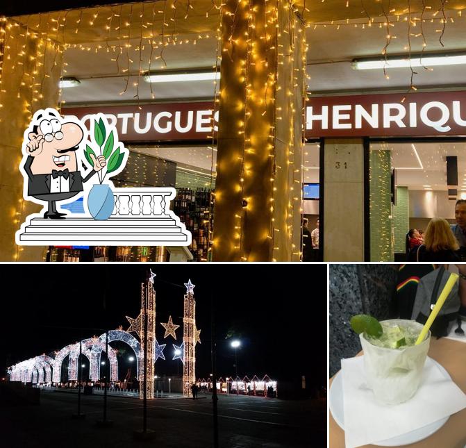 Помимо прочего, в Churrasqueira D. Henrique есть внешнее оформление и напитки