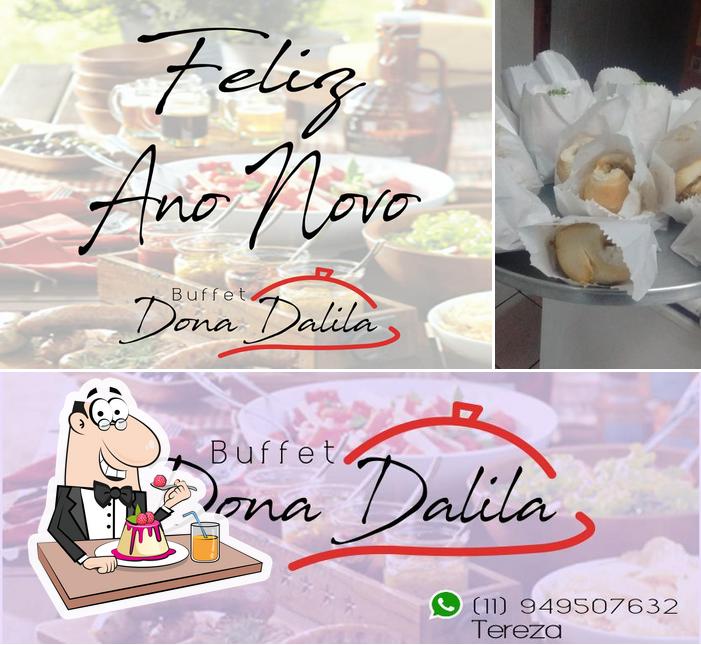 Buffet Dona Dalila Carapicuíba SP oferece uma variedade de sobremesas
