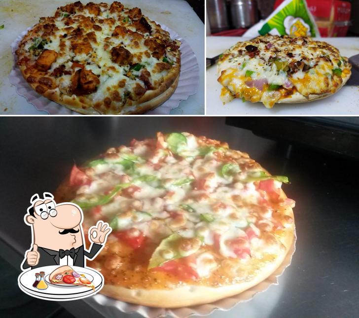 Get pizza at Golden Pearl