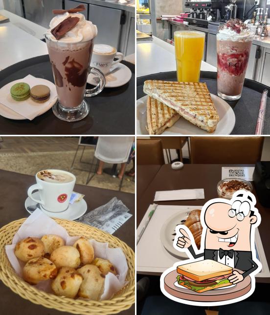 Sanduíches de queijo grelhado em Fran's Café