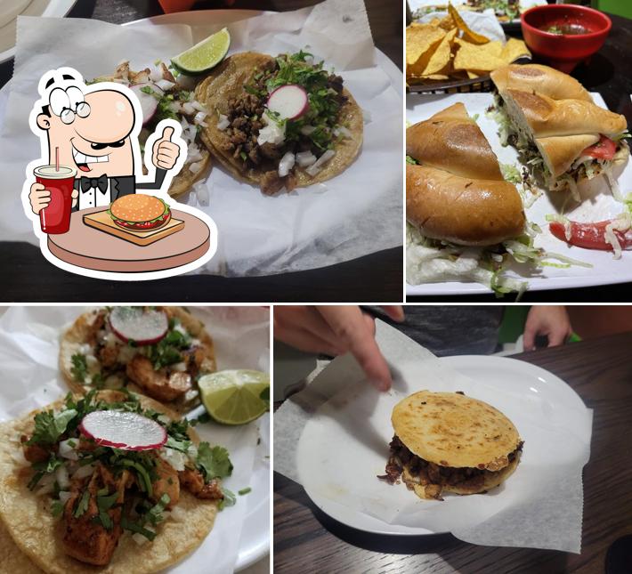 Order a burger at La Pinata Mexican Restaurant & Market