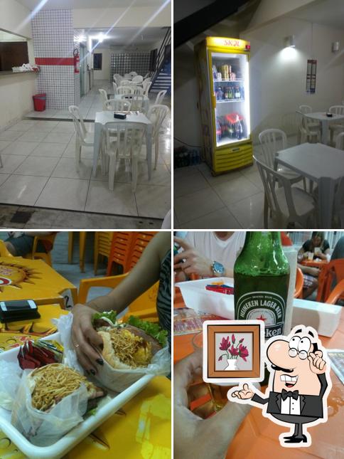 O interior do Bionicão Lanches