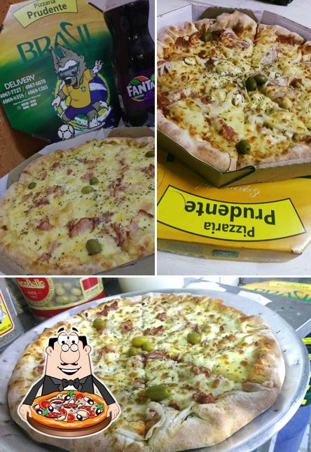 Escolha pizza no Pizzaria Prudente