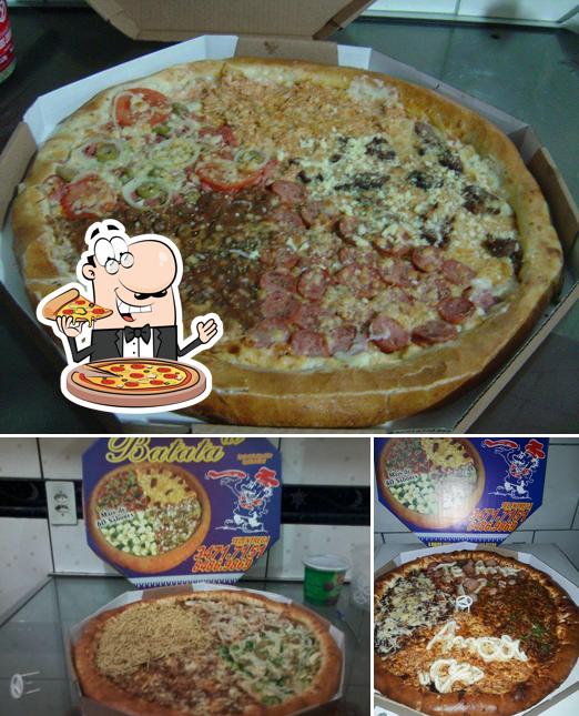 Consiga diferentes tipos de pizza